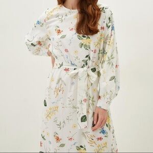 Rare LCW Modest Long Sleeve Ruffled Bottom Long Dress